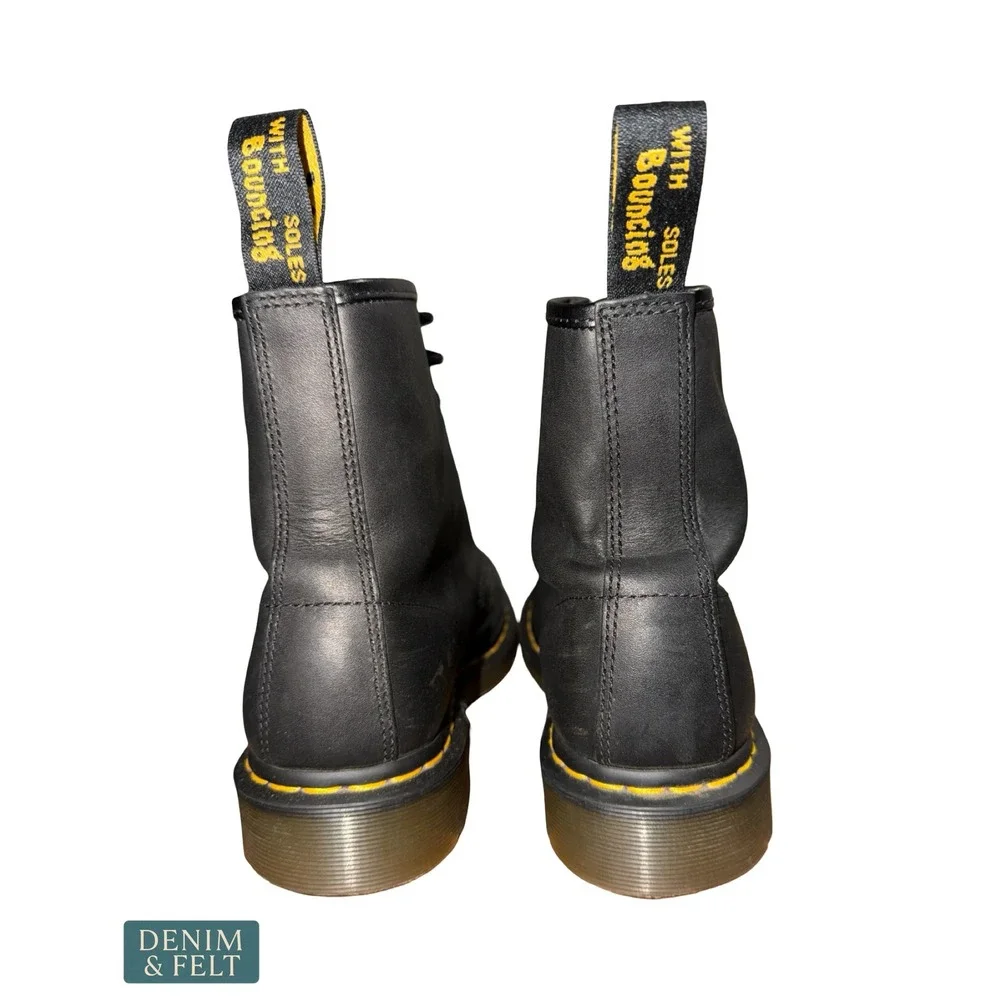 NEW Dr. Martens 1460 Smooth Leather Lace Up Boots Black W 10 M 9